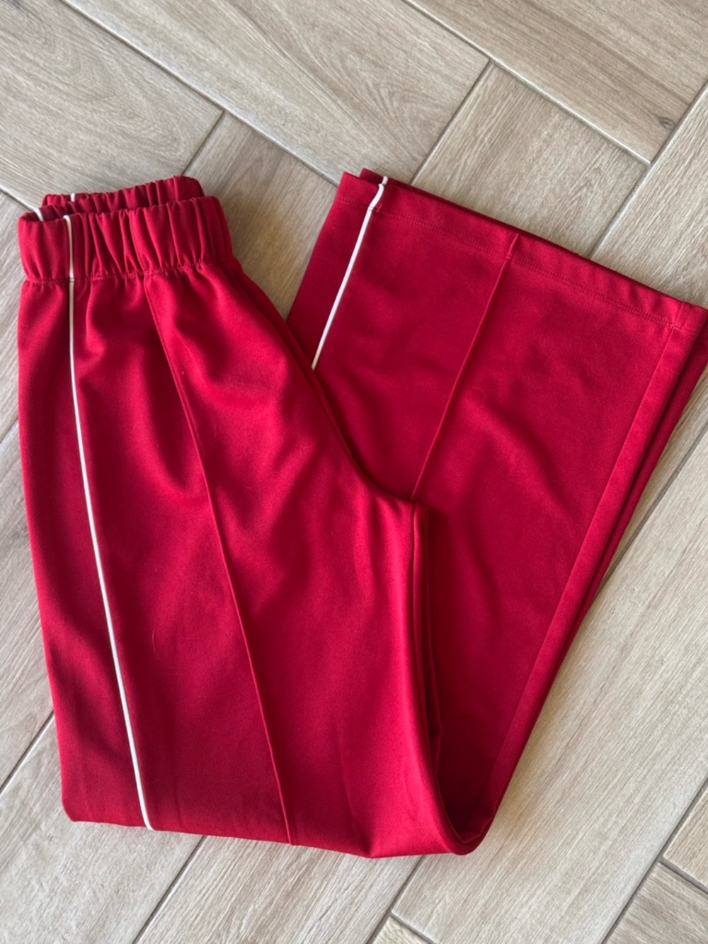 wild fable Red Sweatpants with White Piping